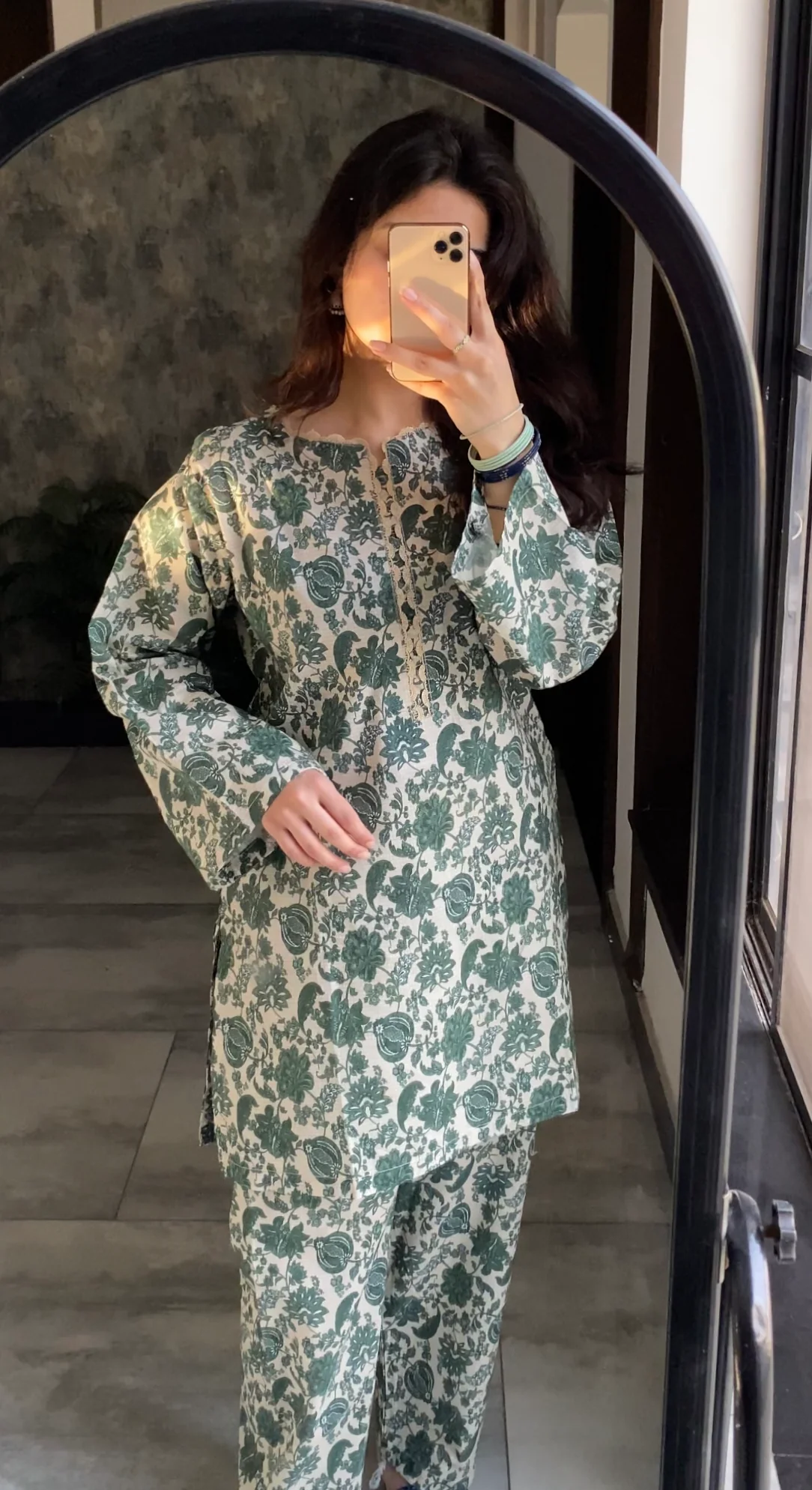 Green Printed 2 Piece - Image 6