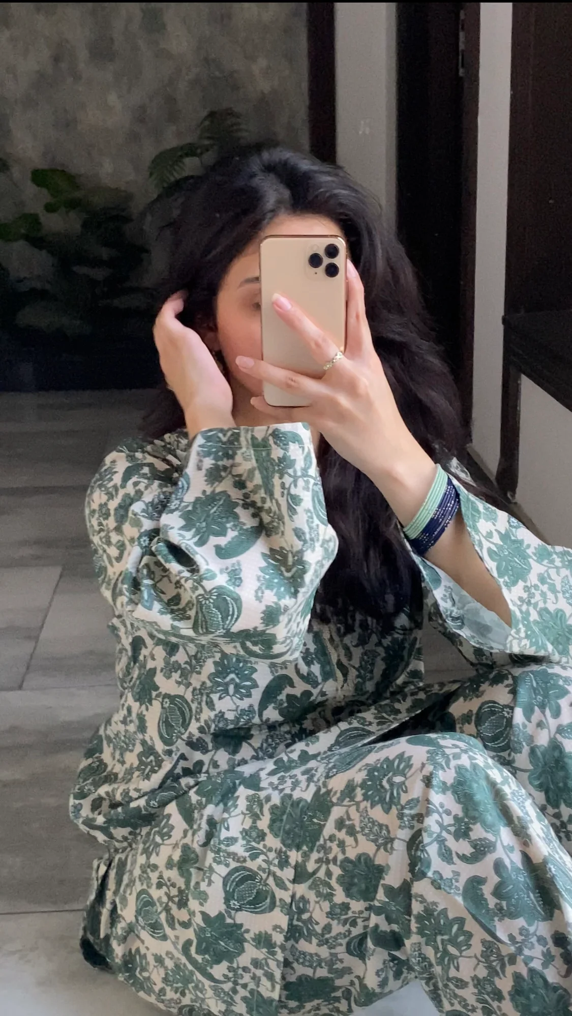 Green Printed 2 Piece - Image 7