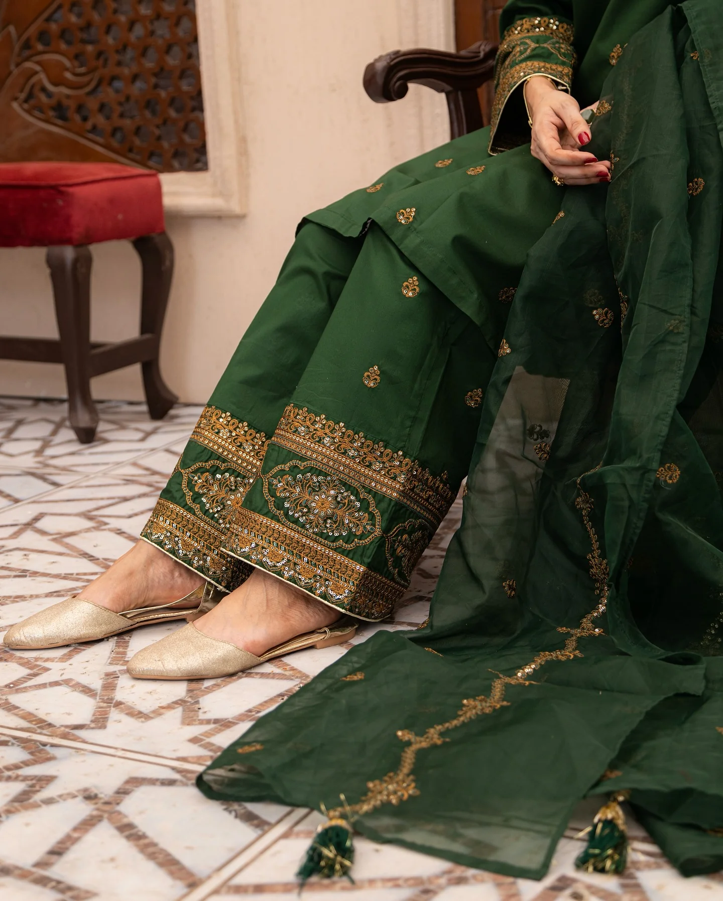 Mehtab 3 Pc (Eid Dress) - Image 5
