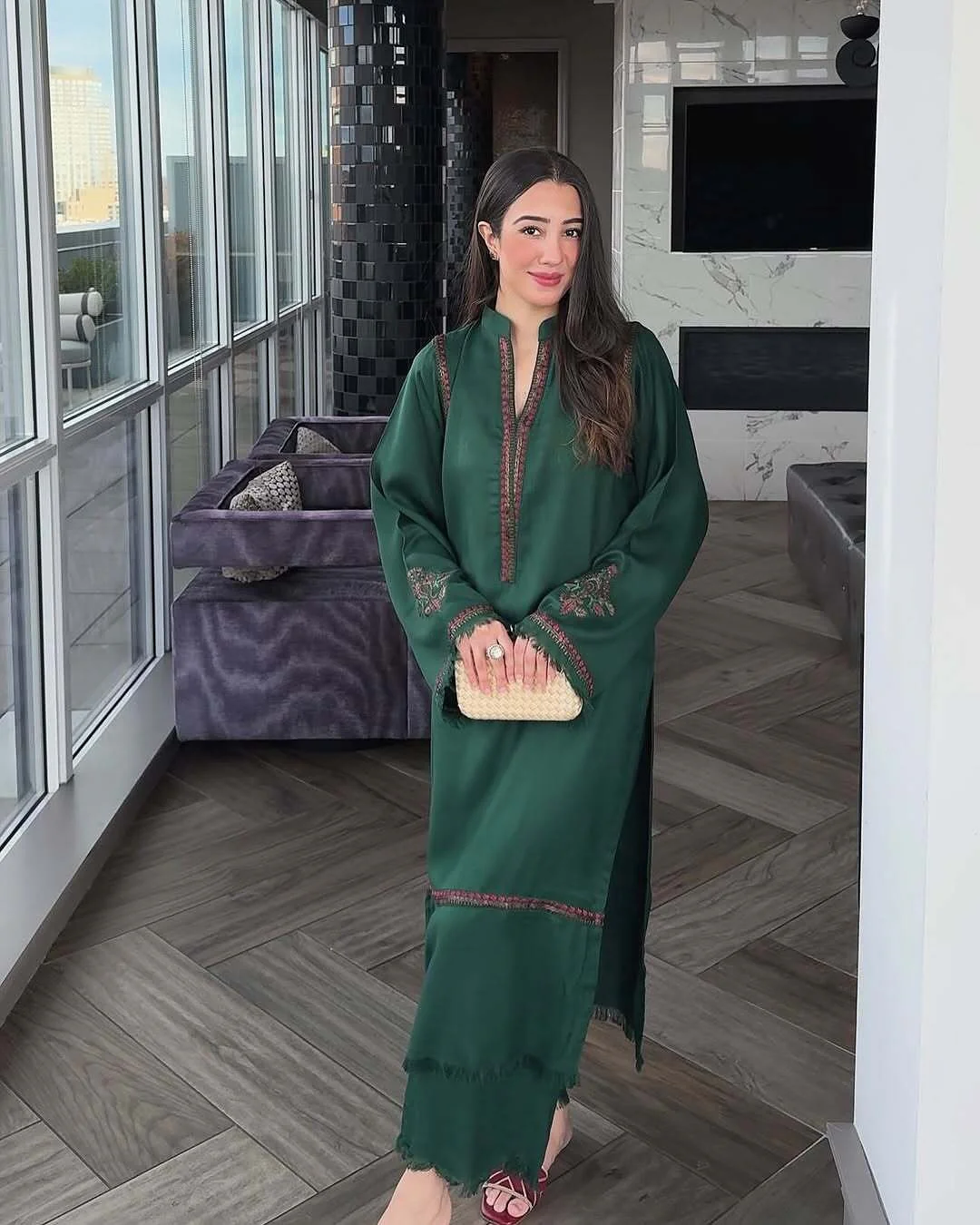 Safina Green 2PC - Image 3