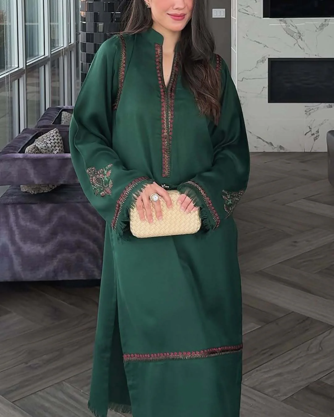 Safina Green 2PC - Image 4