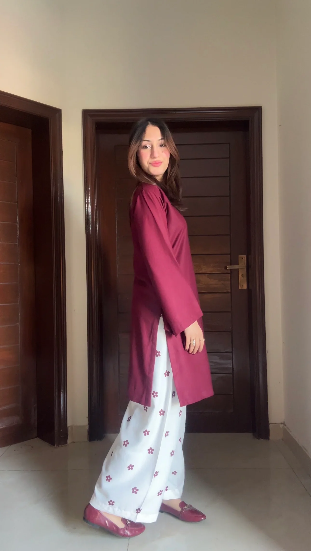 Solid Set 2 Piece (Maroon) - Image 3